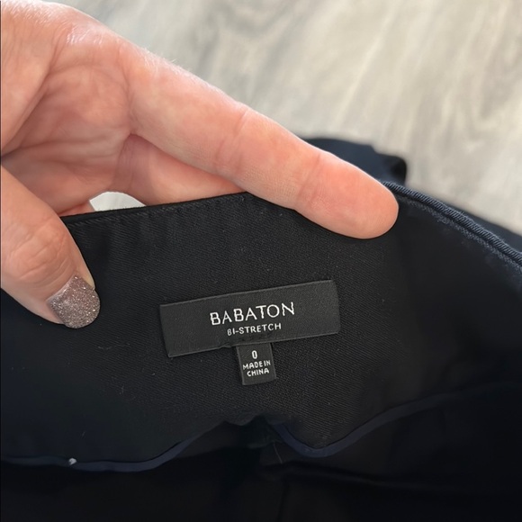 🏴 Aritzia Babaton Black Bi-Stretch Trousers size 0 - Picture 2 of 12